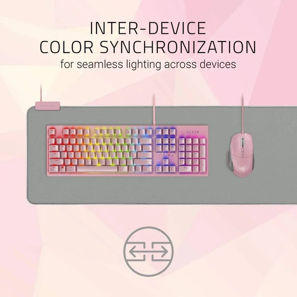 Razer Goliathus Extended Oversized Soft Chroma Gaming Mouse Pad - Quartz Pink